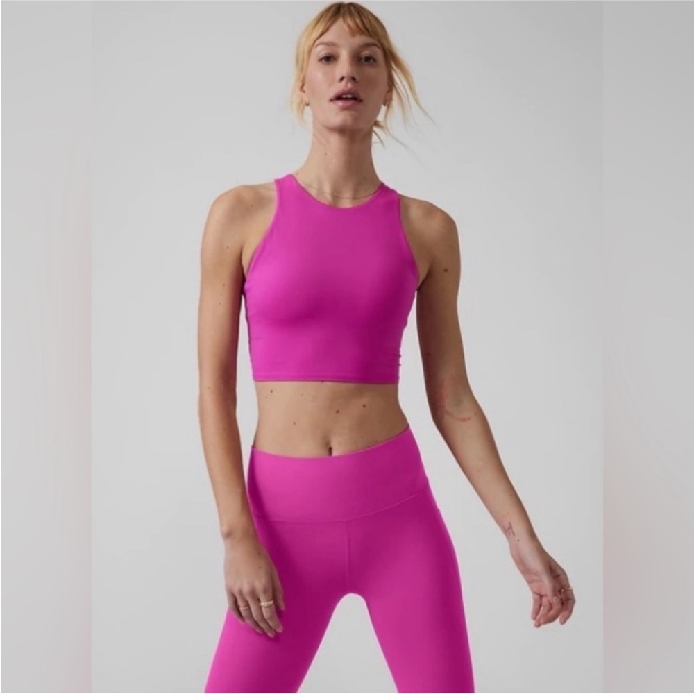 Athleta Magenta Crop Top